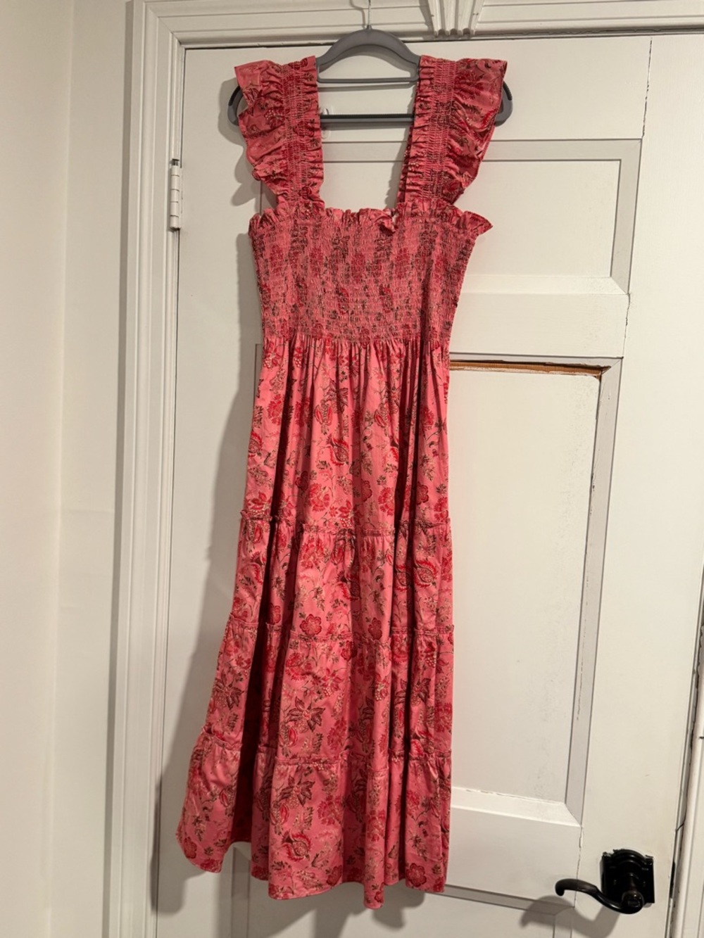 Hill House Pink Floral Smocked Sundress